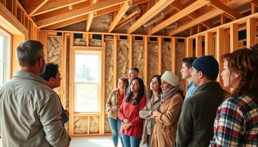 Community members tour Milwaukee affordable housing project.