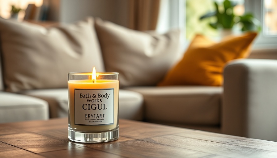Are Bath and Body Works candles toxic or safe - cozy candlelit living room.