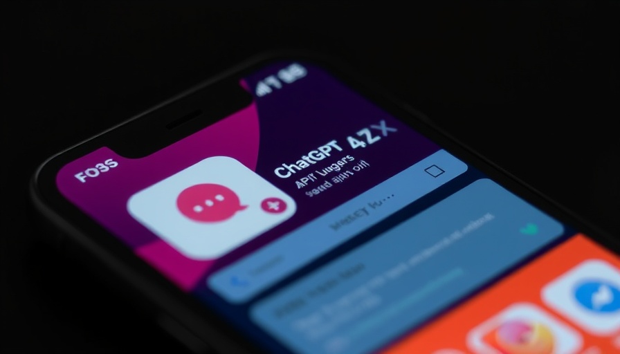 ChatGPT app display on smartphone screen, highlighting mobile app features.