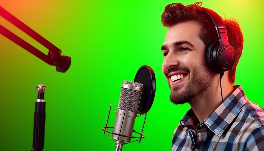 Sustainable home design audio setup with vintage microphone.