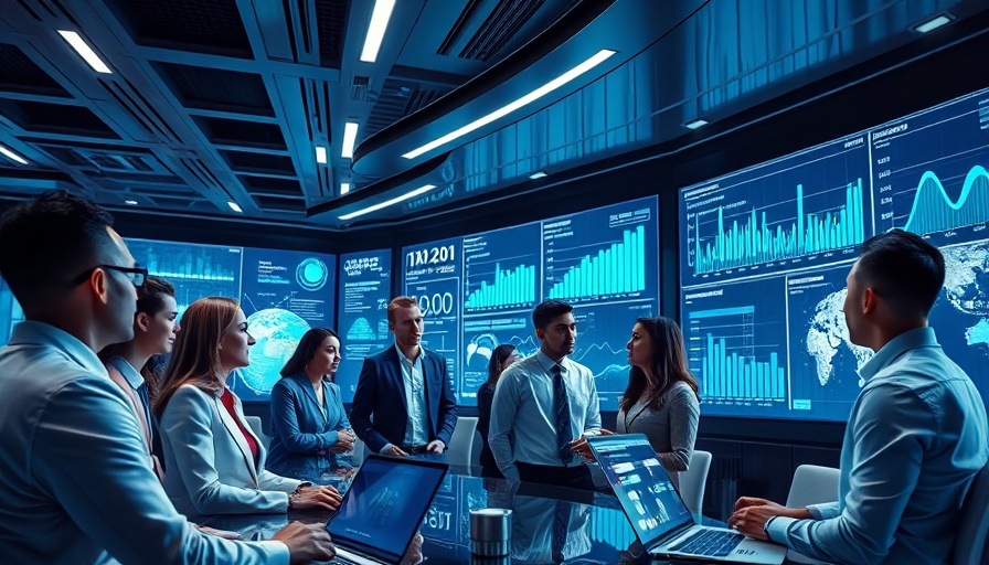 Hire Chief AI Officer in a modern office with team discussing AI.