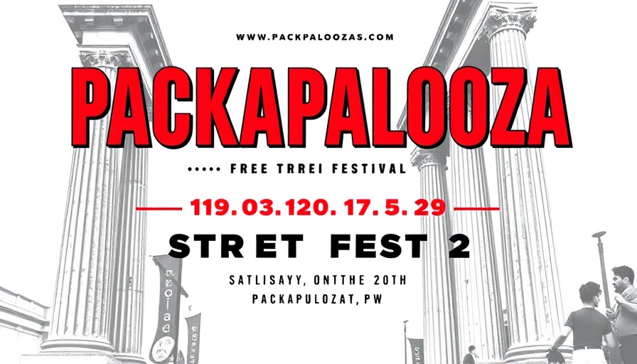 Packapalooza NC State festival promotion graphic with date.