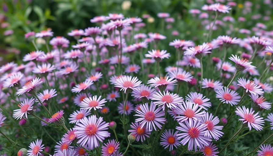 Lush lavender asters embody eco-friendly gardening.