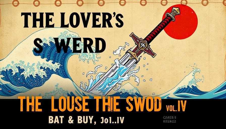 Event poster for 'The Lover & The Sword Vol. IV' at a local coffee shop.