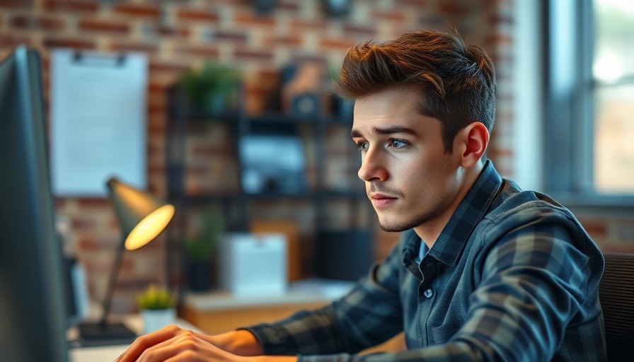 Job prospects for paycheck-to-paycheck households: Man searching for jobs online.