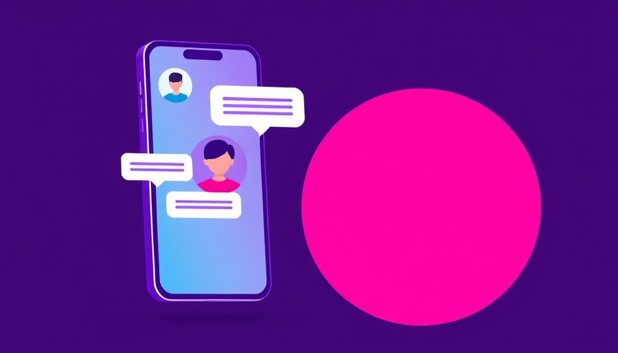 AI investments in marketing and security concept with smartphone illustration