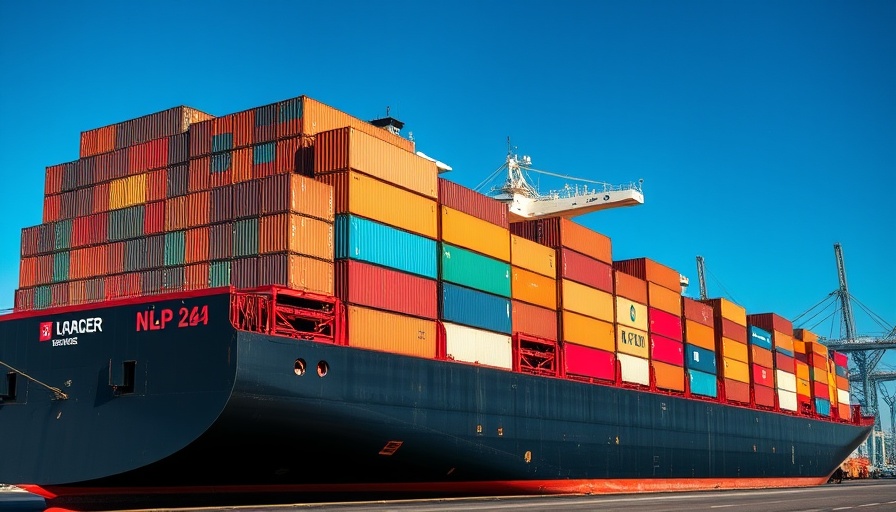 Colorful shipping containers on cargo ship, U.S. import volumes decline.