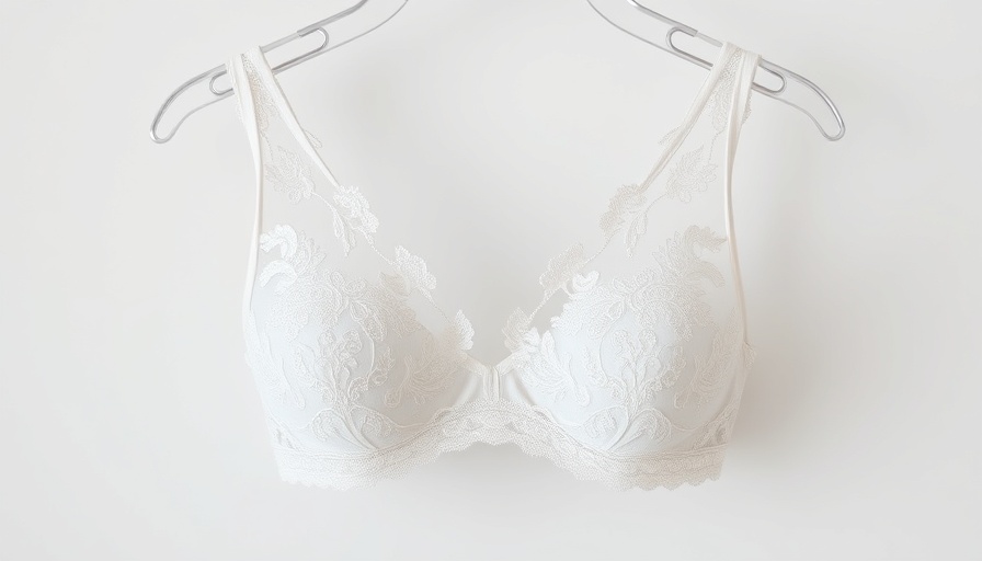 Elegant lace bra for charity recycling in the UK.