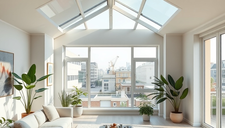 Energy efficiency-focused home with solar panels and eco-lighting.