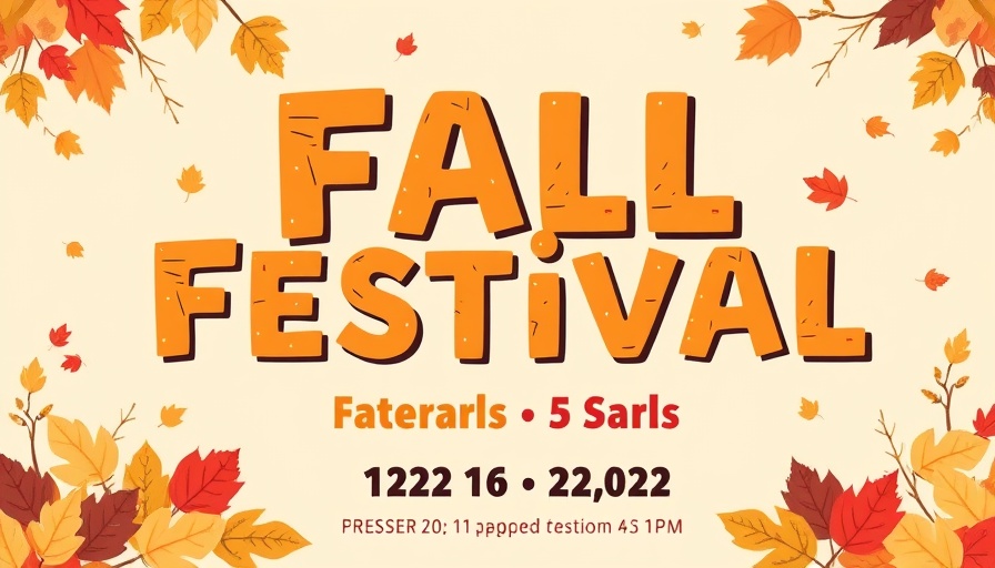 Fall Festival in Hillsborough poster with autumn leaves and event information.