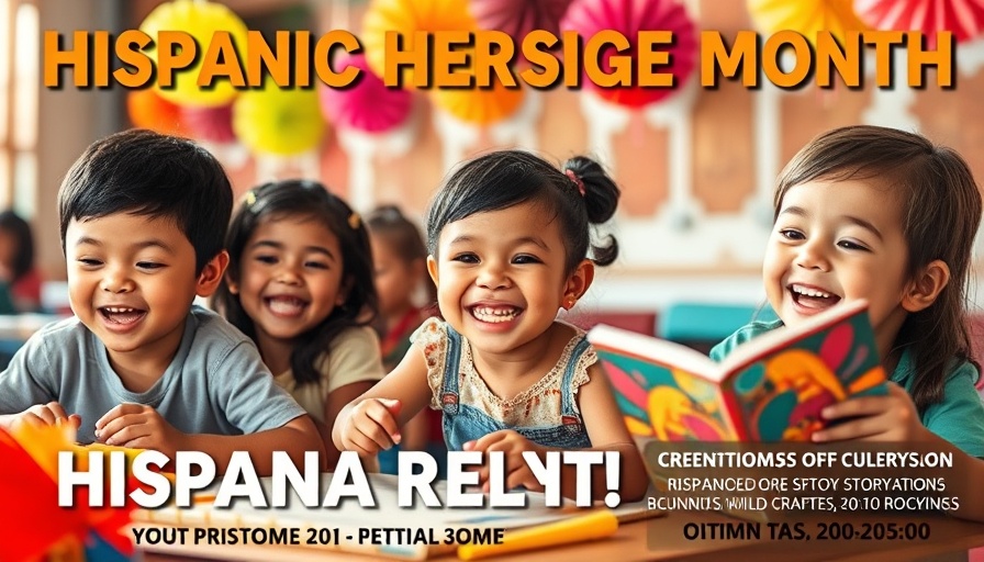 Hispanic Heritage Month Celebration flyer with event details and images.