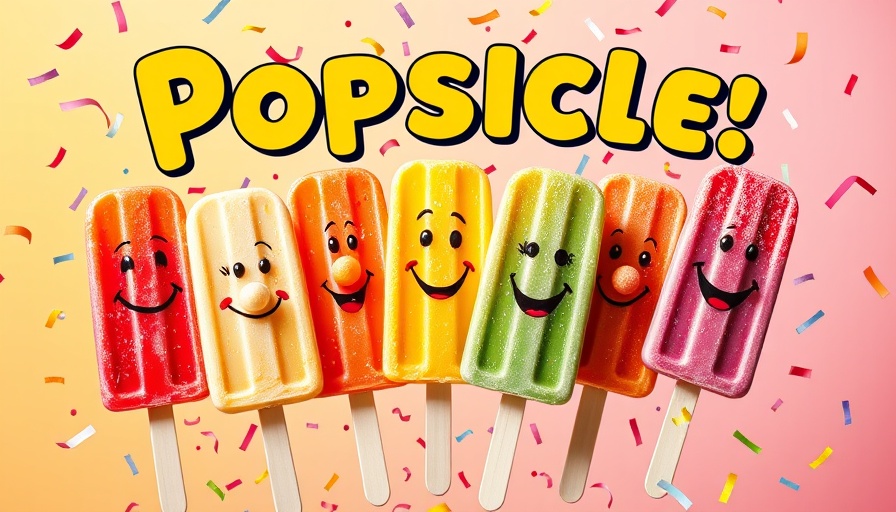 LocoPops anniversary celebration popsicle promo with confetti.