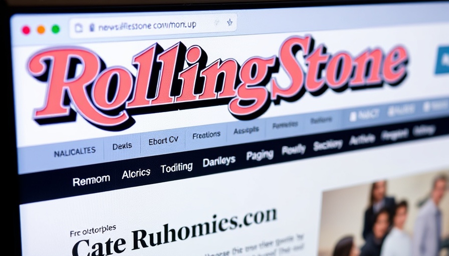 Rolling Stone website header amid Penske Media lawsuit against Google AI