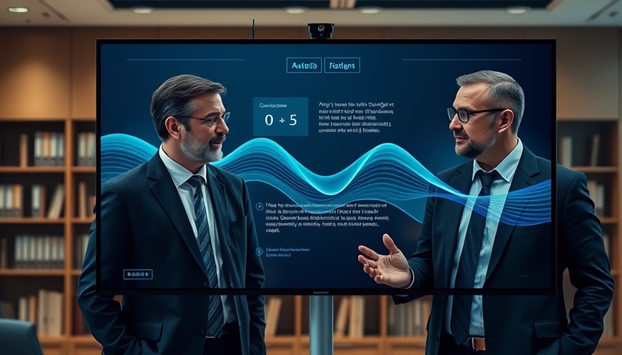 Virtual interview on stablecoins in B2B payments featuring two professionals on digital screen.