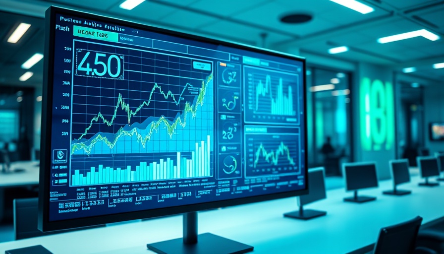 Abstract digital art of business analysis with graphs, Business Management Software RFP theme