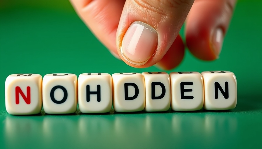 Hand flipping dice spelling 'NO HIDDEN FEES' in loans