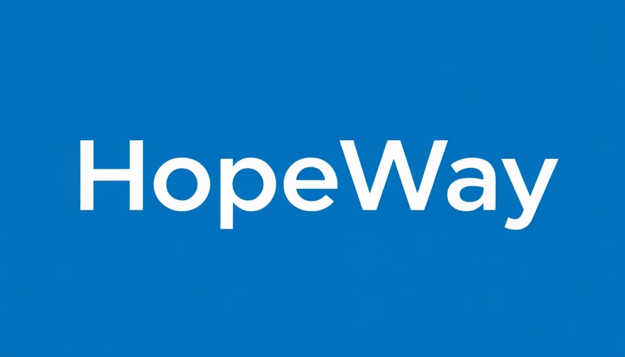 HopeWay logo on a white and blue background