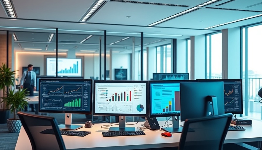 Modern workspace displaying analytics for remote employee monitoring software cost.