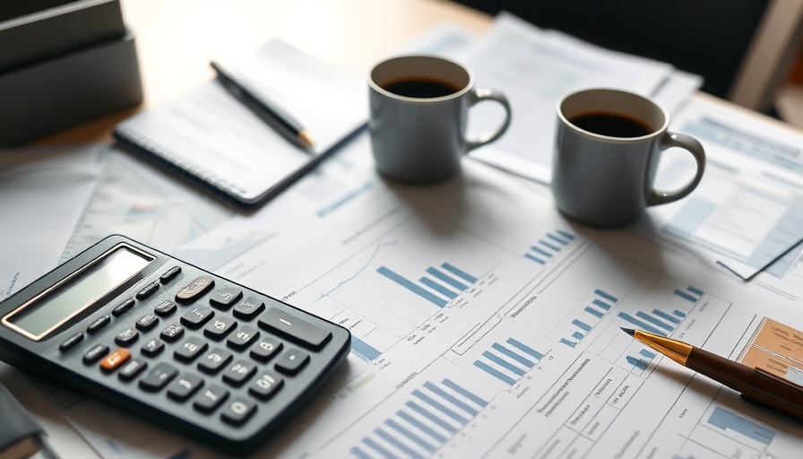 Business workspace with financial documents highlighting the importance of operational capital.