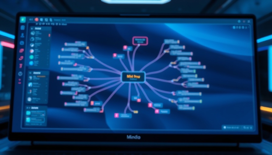 Workflow management software 2025 interface animation with mind maps.