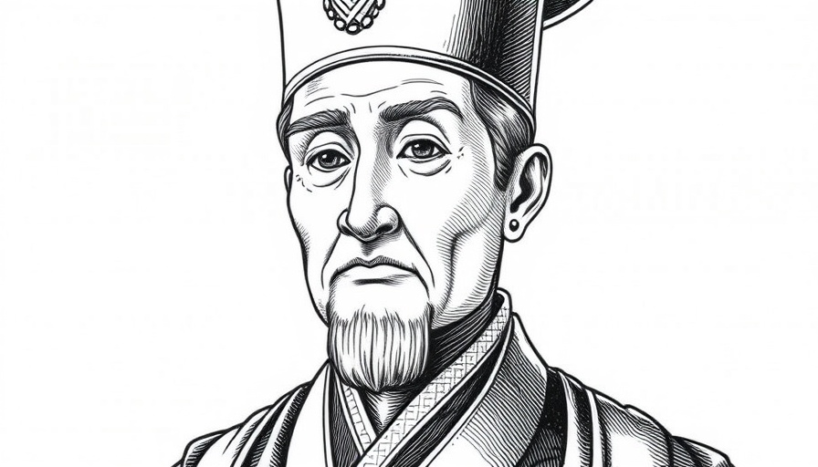 Engraved portrait of a historical figure for local events.