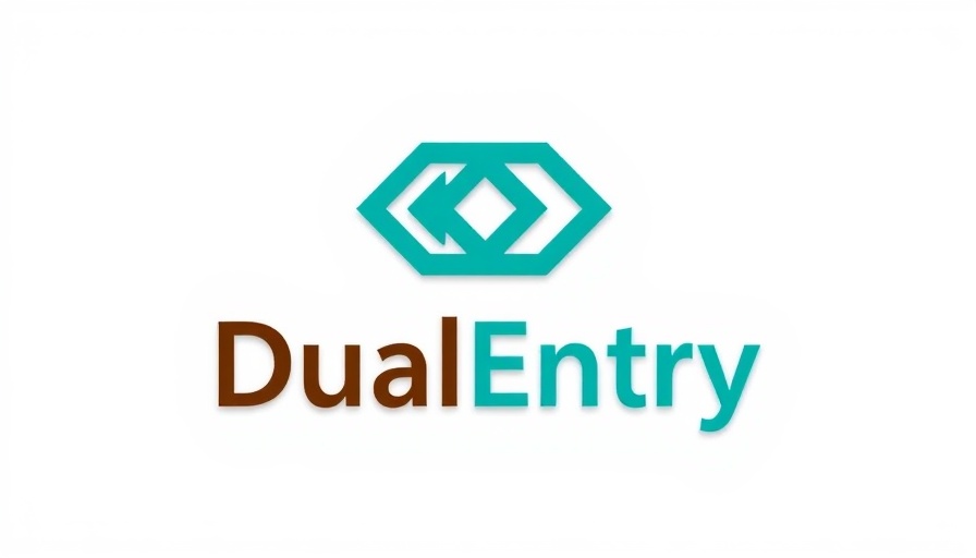 Minimalistic DualEntry logo for AI-native ERP solutions.