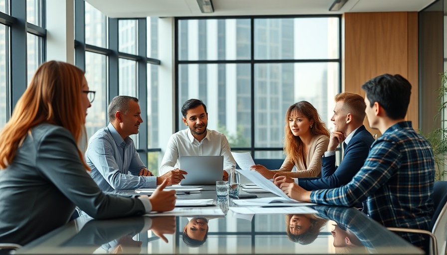 Diverse team analyzing strategies to spot business opportunities in a boardroom.