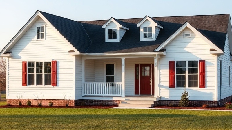 Charming ranch-style modular home on a permanent foundation in a serene setting.