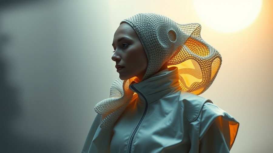 Innovative fashion design representing sustainable luxury in fashion.