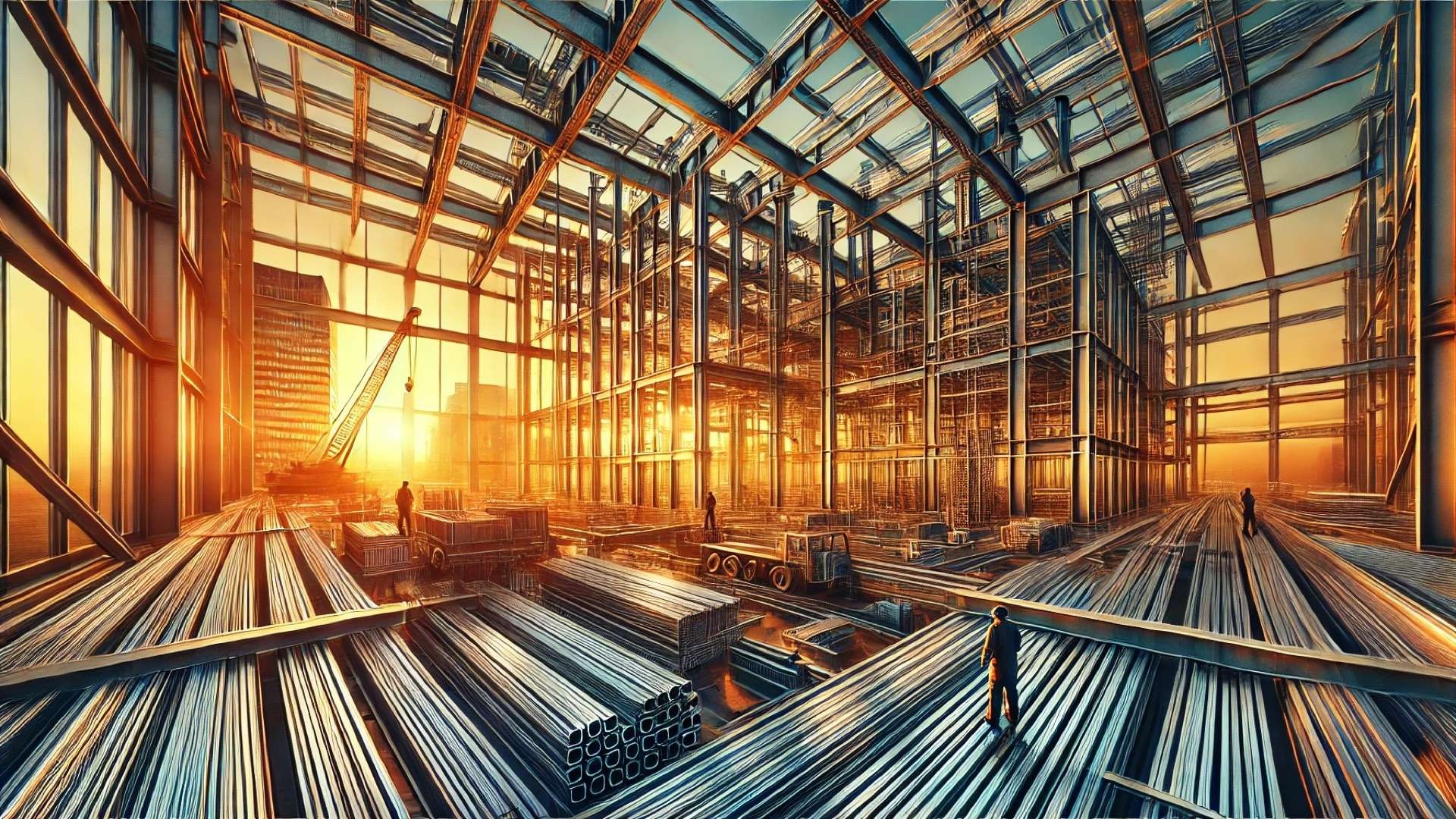 capturing the essence of award-winning excellence in structural steel construction—highlighting durability, craftsmanship, and innovation