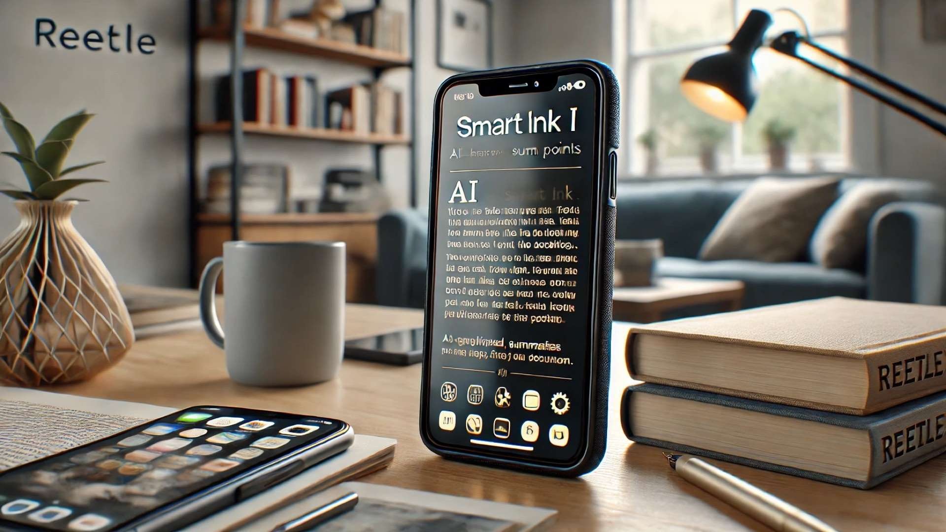 REETLE SmartInk I e-ink case, focusing on productivity, reading, and a smart workspace