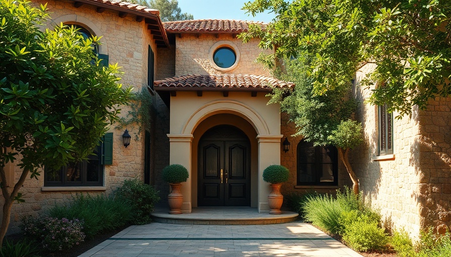 Casa Susanna Mediterranean house surrounded by trees.