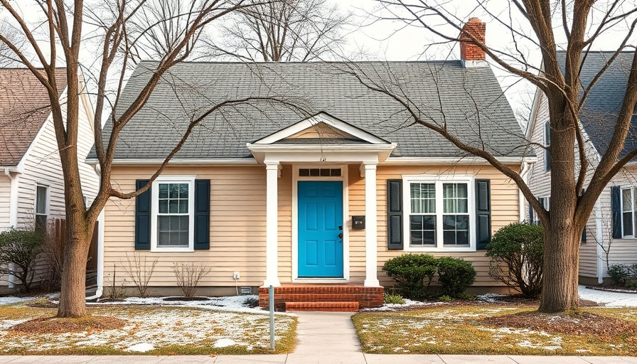 Charming suburban house with beige siding comparison.