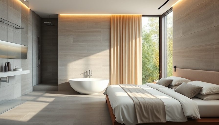 Modern bathroom and bedroom in Casa G Architecture with sleek design.