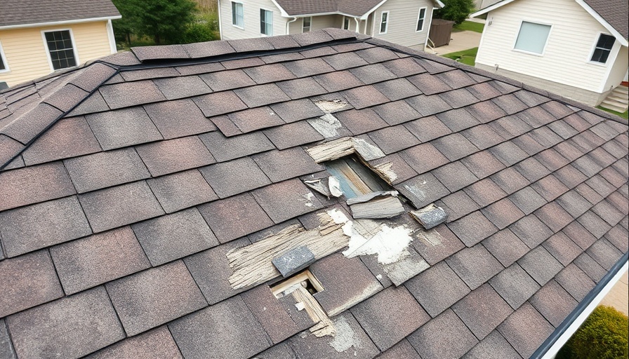 Damaged roof shingles highlight roof condition insurance needs.