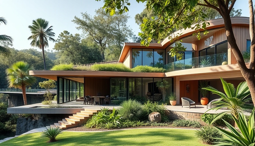 Modern sustainable villa design with eco-friendly features.