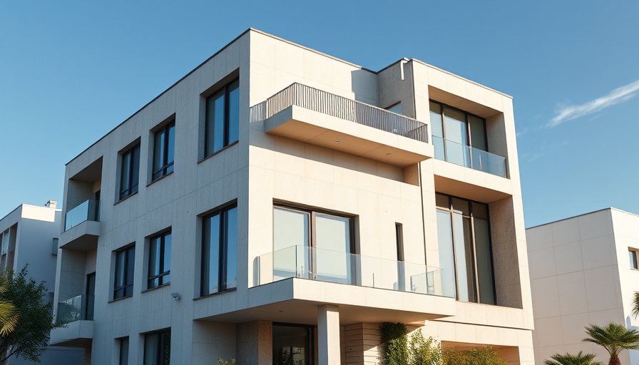 Modern house facade showcasing sleek renovation design under clear blue sky.