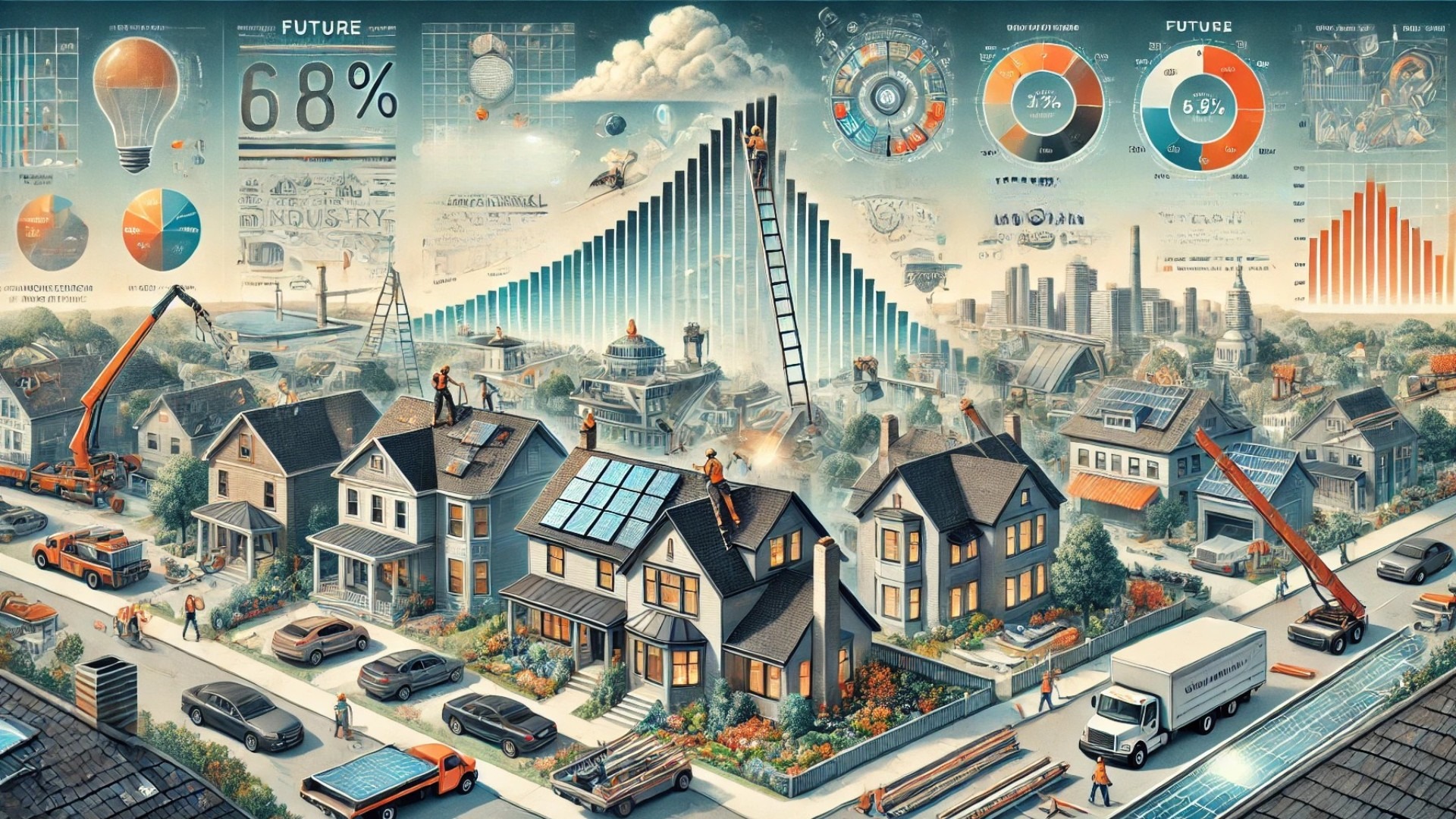 depicting the future of the roofing industry based on the 2025 JobNimbus report