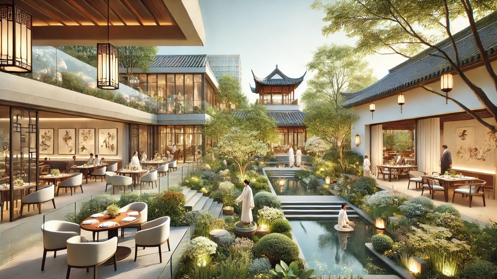 capturing the serene and elegant ambiance of Jinshang OCC