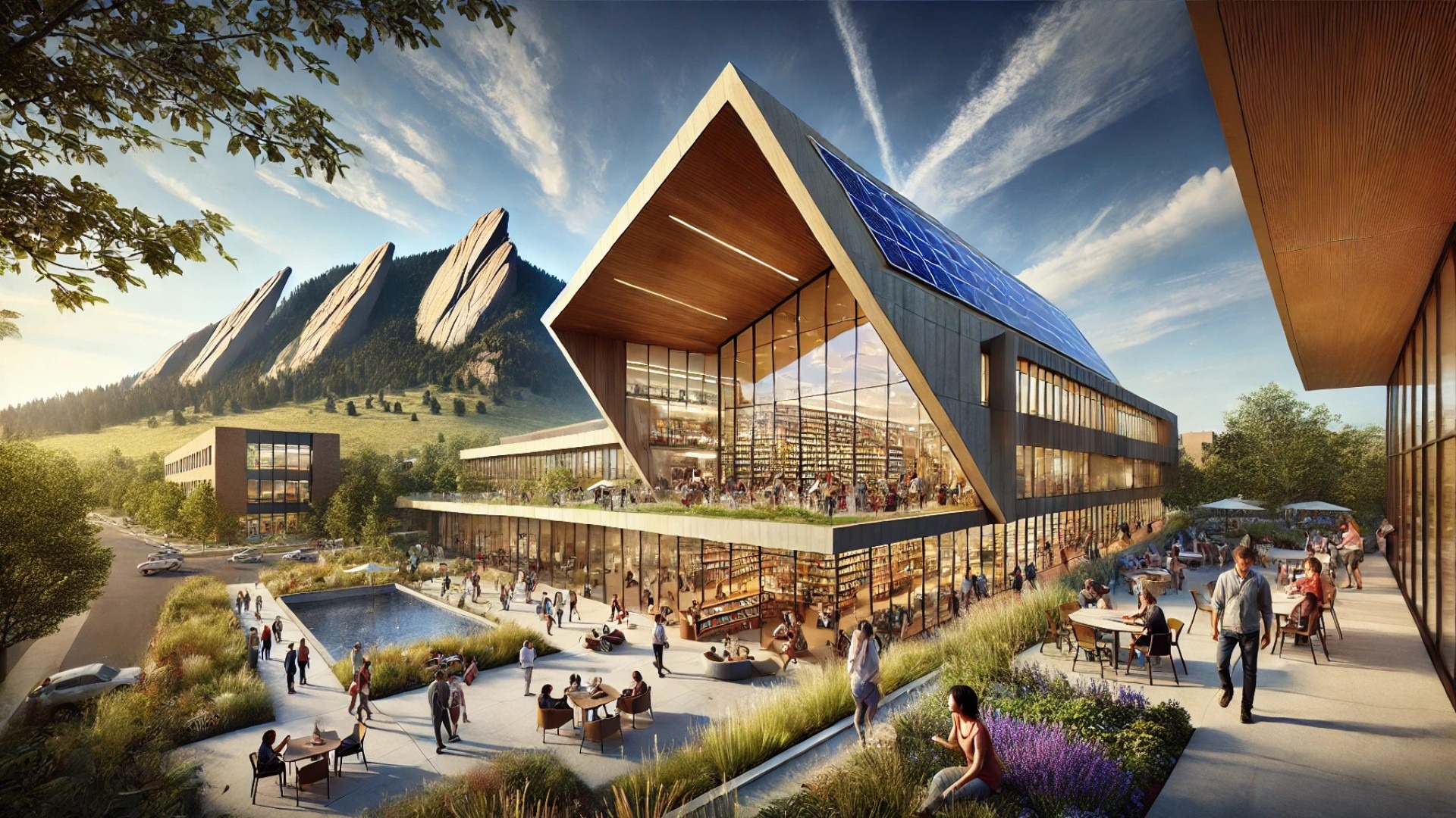 North Boulder Library showcasing sustainability and design with modern architecture.