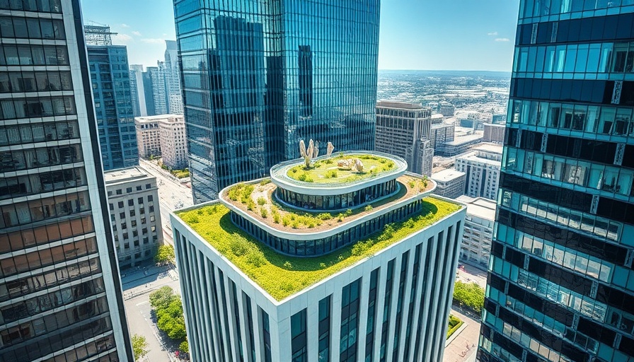 Aerial view of Aurore Pavilion La Défense showcasing modern architecture.