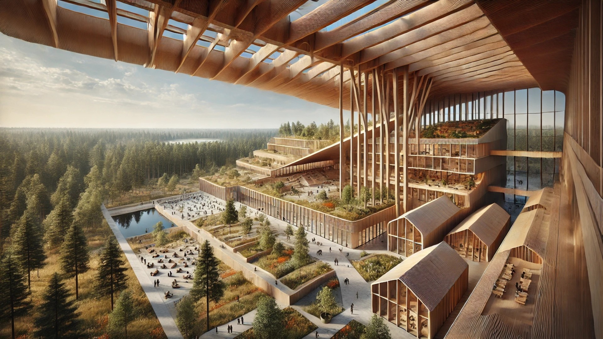 showcasing ‘Forestry in the Forest’, the largest timber structure in the Czech Republic