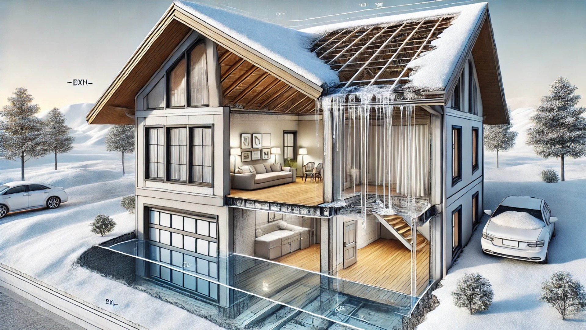 emphasizing the signs of roof overloading