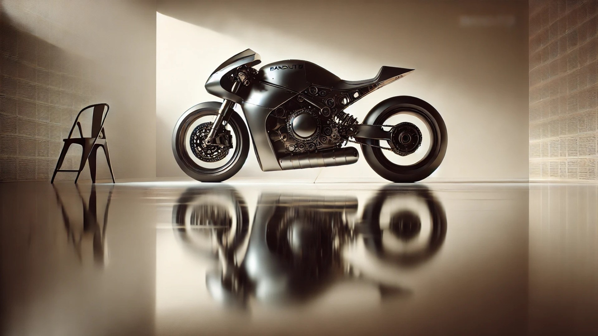 Futuristic liquid-metal motorcycle Arthur II by Bandit9, captured like a cinematic sculpture, spotlighting the sheer artistry behind functional engineering