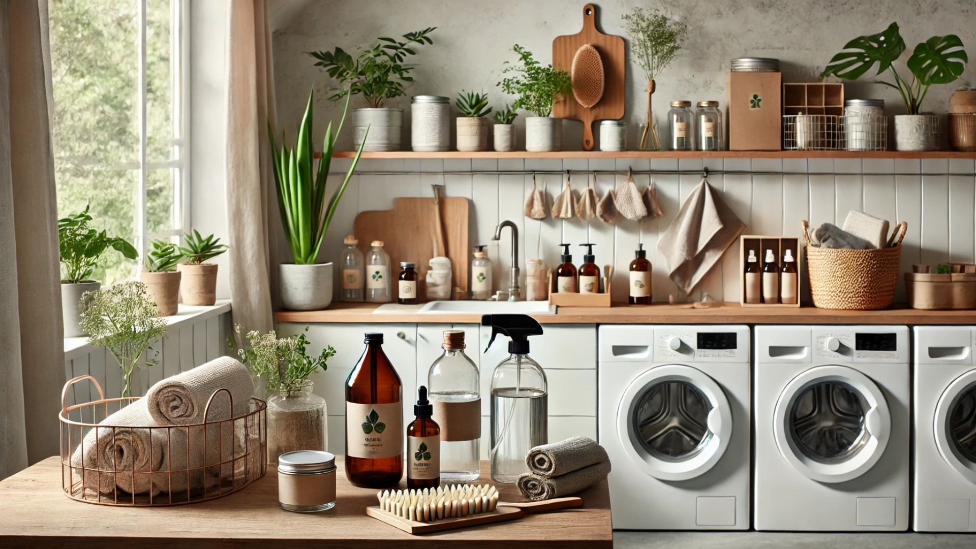 Capturing a serene, sustainable lifestyle in a bright, clean environment