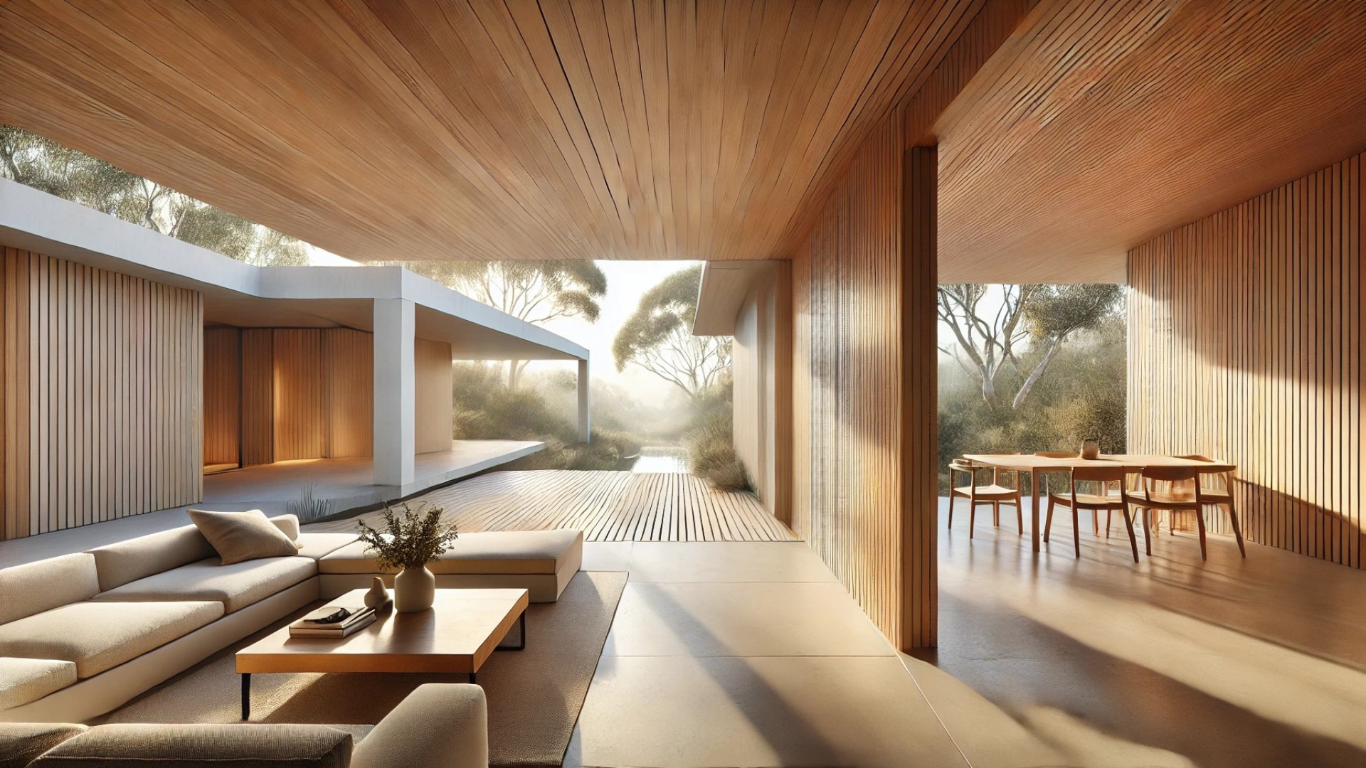This version of the Kross House brings the breezeway into perfect harmony with its warm, sunlit interior, embracing nature and openness with grace