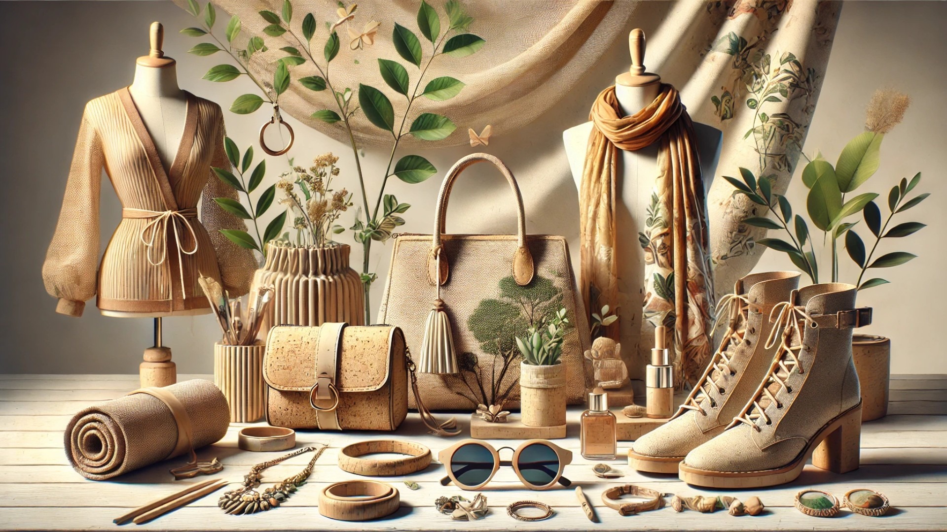 sustainable accessories — beautifully styled to reflect eco-conscious craftsmanship