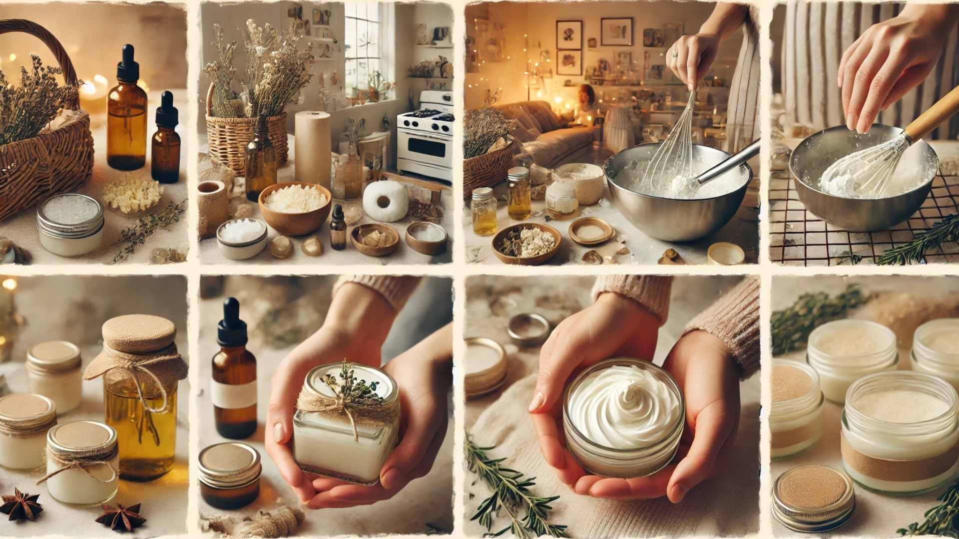 capturing the journey of DIY skincare—from crafting and packaging to the heartfelt act of gifting