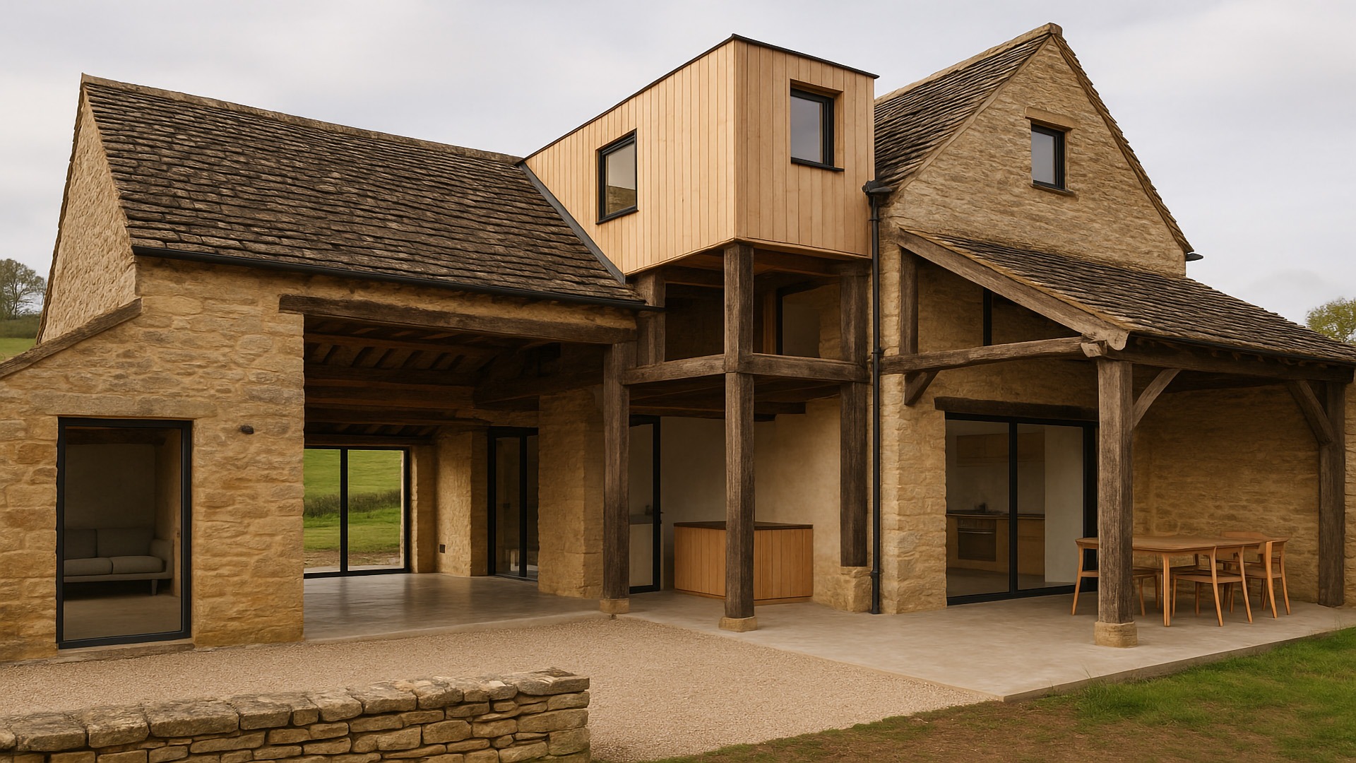 transformed Cotswolds cowshed — now a tranquil, sustainably designed retreat