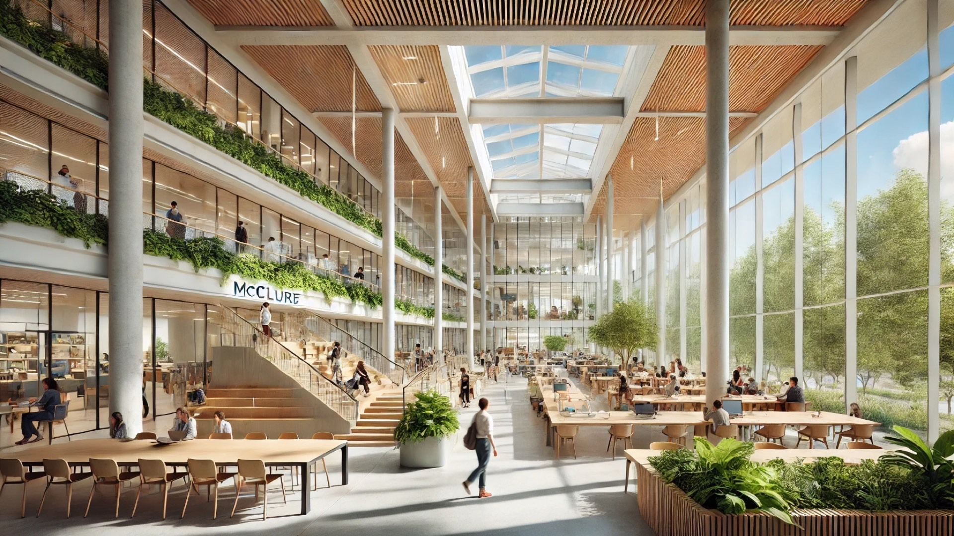 McClure’s award-winning University of Florida project, highlighting natural light, collaborative spaces, and the sustainable use of cold-formed steel